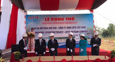 Lễ động thổ: Dự án mở rộng nhà kho – Công ty Lotte Việt Nam