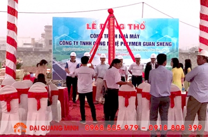 Lễ động thổ Công trình nhà máy Công ty TNHH công nghệ Polymer Guan Sheng