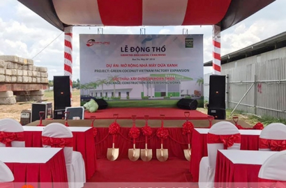 Lễ động thổ: Mở rộng nhà máy Dừa Xanh – Bến Tre