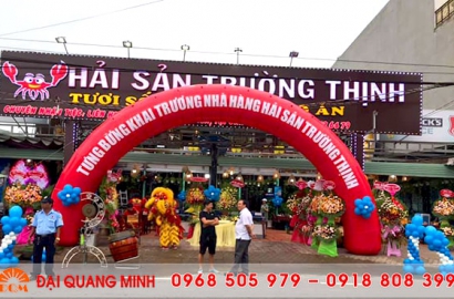 Khai trương nhà hàng hải sản Trường Trịnh