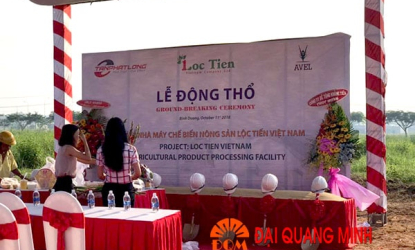 Lễ động thổ – Nhà máy chế biến nông sản Lộc Tiến Việt Nam