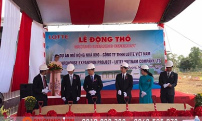 Lễ động thổ: Dự án mở rộng nhà kho – Công ty Lotte Việt Nam