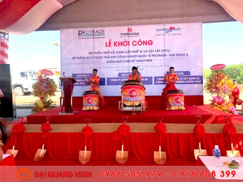 Lễ khởi công hệ thế xử lý nước thải KCN Quốc Tế Protrade giai đoạn 2