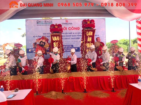 Lễ khởi công hệ thế xử lý nước thải KCN Quốc Tế Protrade giai đoạn 2