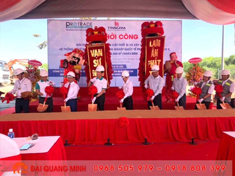 Lễ khởi công hệ thế xử lý nước thải KCN Quốc Tế Protrade giai đoạn 2