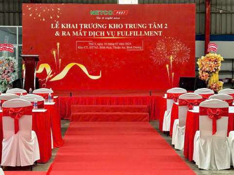Lễ khai trương kho trung tâm 2 NETCO POST tại Thuận An, Bình Dương
