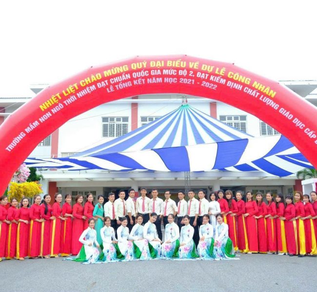 Chúc mừng Cô & Trò Trường MN Ngô Thời Nhiệm -TP Mới Kỷ niệm 27/05/2022